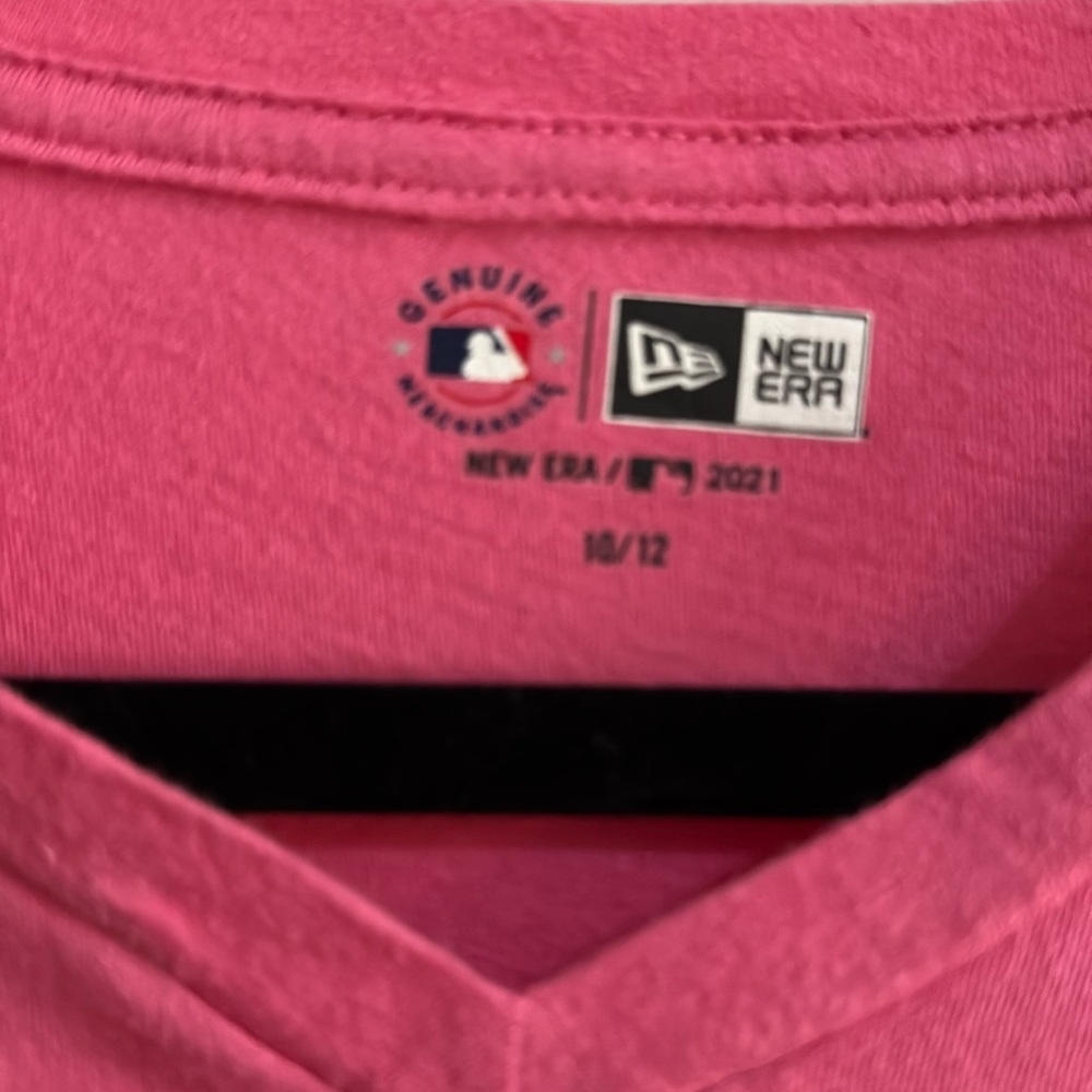 Big Girls Pink Arizona Diamondbacks Jersey Stars V-Neck T-shirt  New Era - Picture 5 of 6